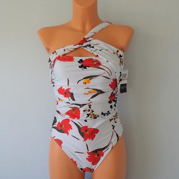 RACHEL Rachel Roy Other - Rachel Roy One Piece One Shoulder Floral Swimsuit